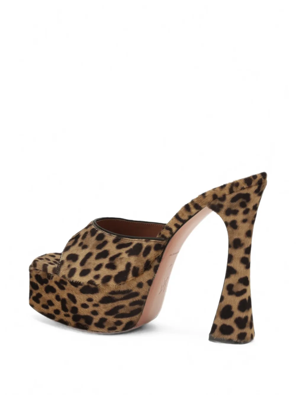 Amina Muaddi Dalida leopard-print platform sandals Bruin