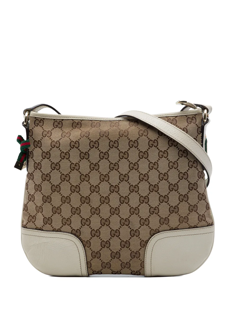 Gucci Pre-Owned 2016-2026 GG Canvas Web Princy crossbody bag - Weiß