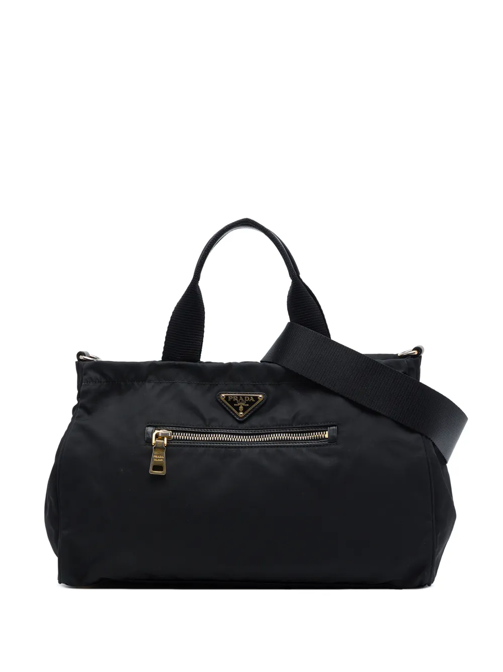 Prada Pre-Owned Borsa a tracolla in tessuto 2013-2026 - Nero