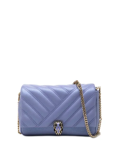 Bvlgari Pre-Owned 2020-2026 Leather Serpenti Cabochon Chain crossbody bag