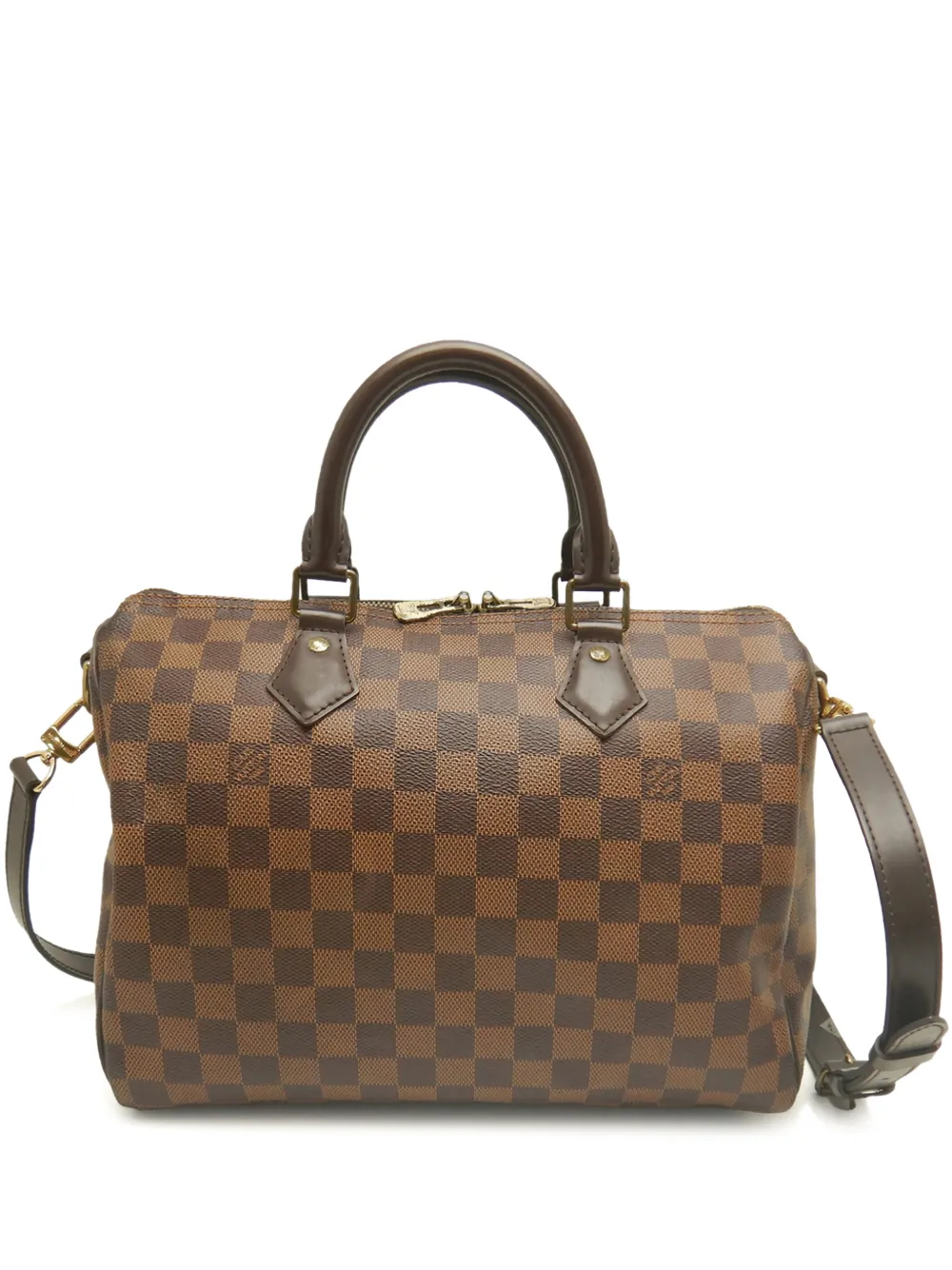Louis Vuitton Pre-Owned 2015 Damier Ebene Speedy Bandouliere 30 satchel - Braun