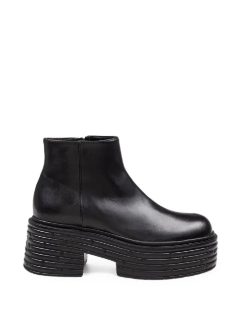 AGL Lignes leather boots