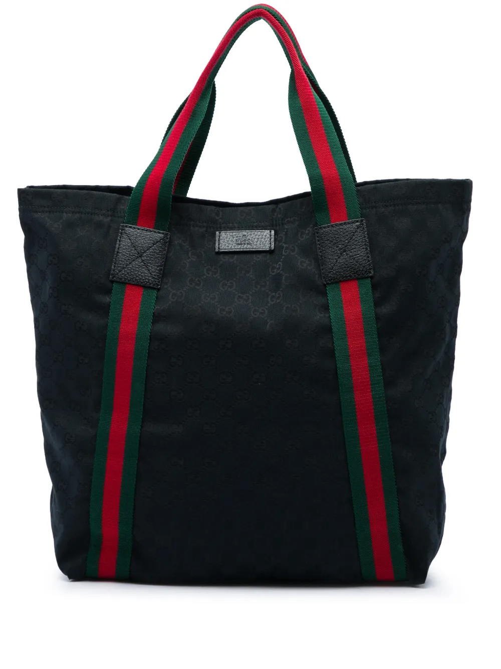 Gucci Pre-Owned 2016-2026 GG Web Tote Bag aus Canvas - Schwarz