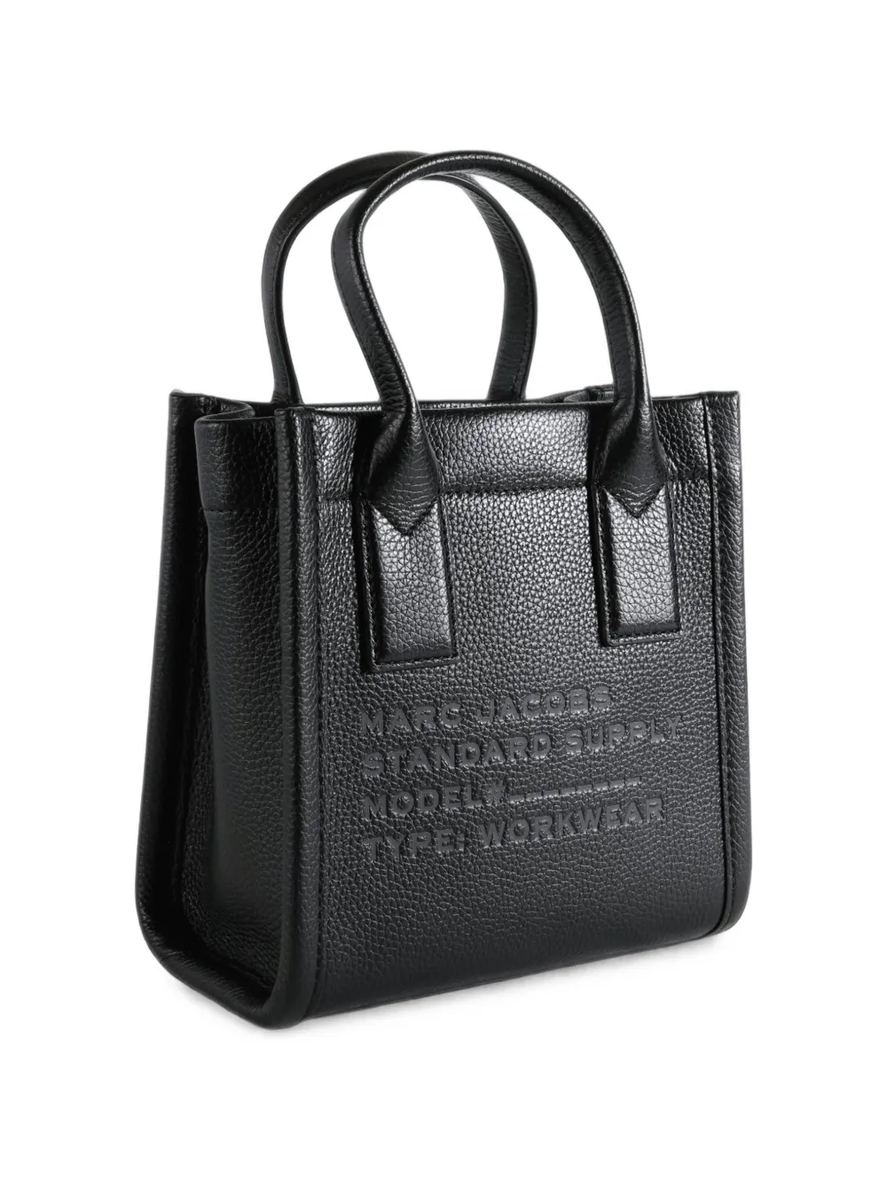Marc Jacobs The Tote Bag grained leather tote bag Zwart