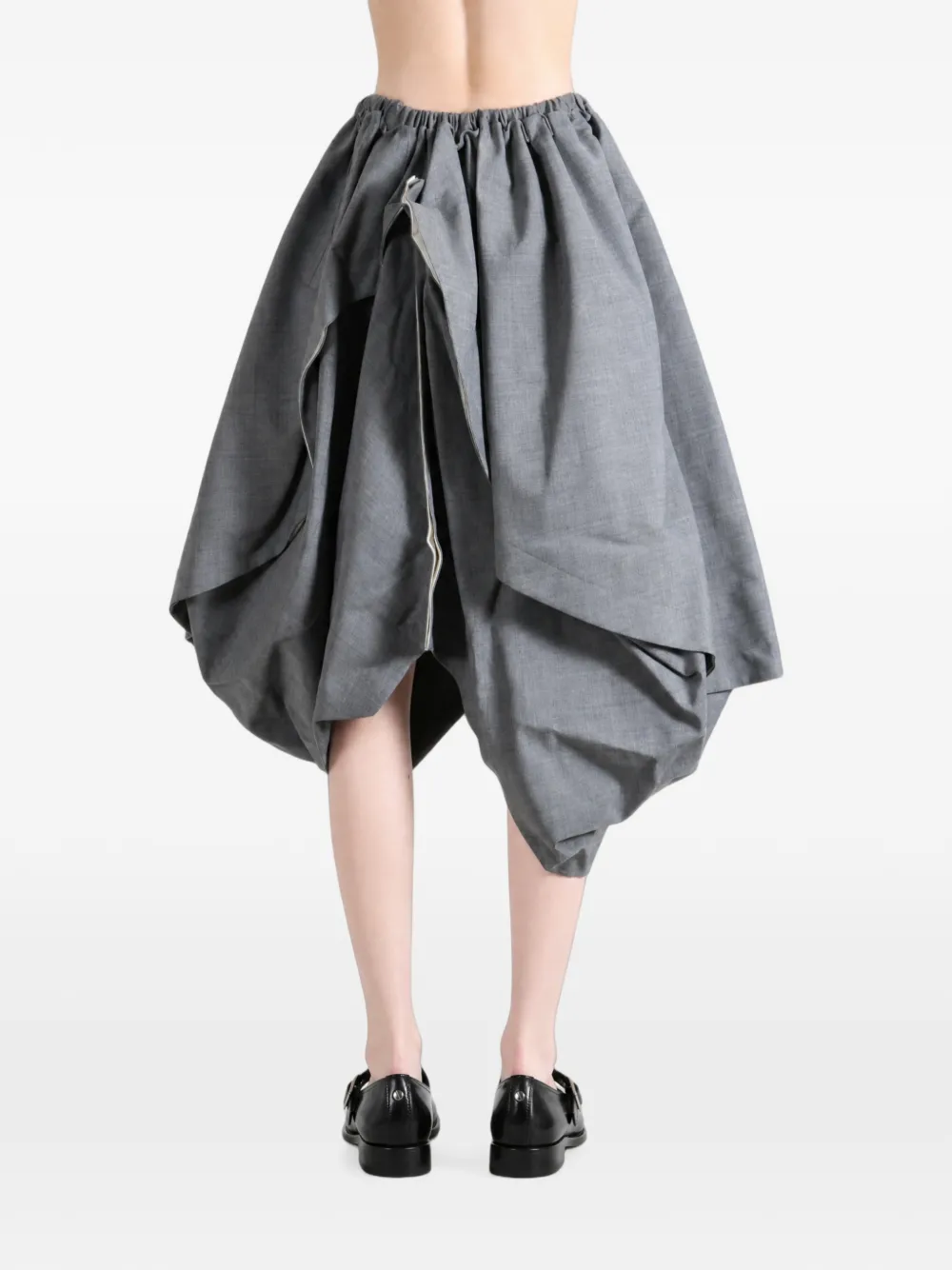 Comme des Garçons TAO Asymmetrische midi-rok Grijs