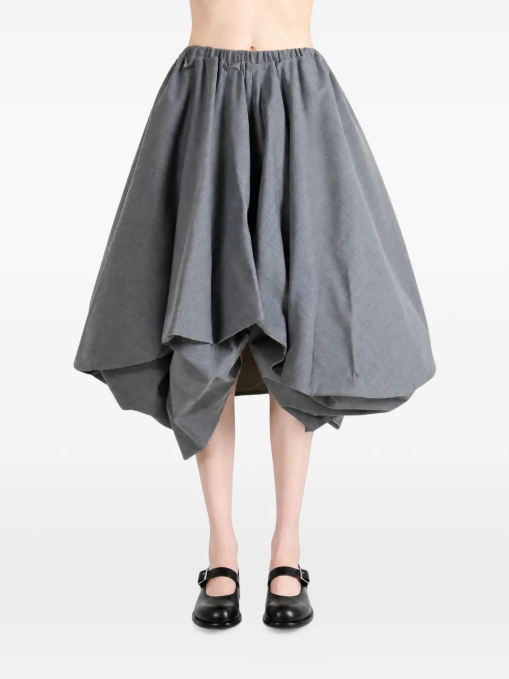 Comme des Garçons TAO Asymmetrische midi-rok Grijs