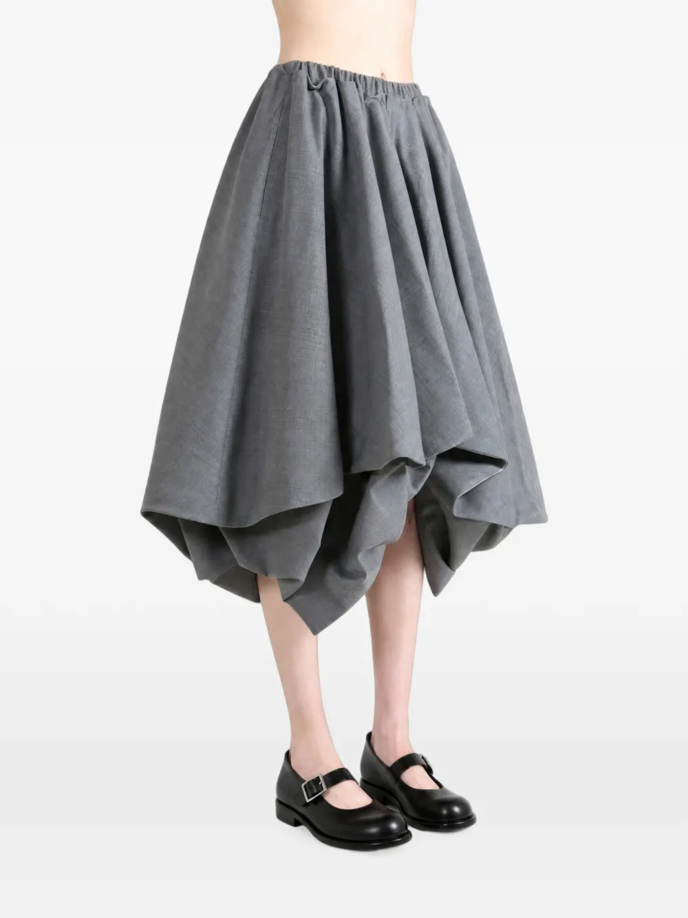 Comme des Garçons TAO Asymmetrische midi-rok Grijs