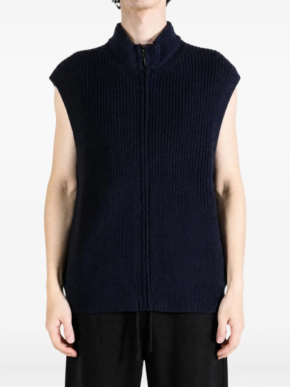 Mhl By Margaret Howell ribbed-knit zip-up vest