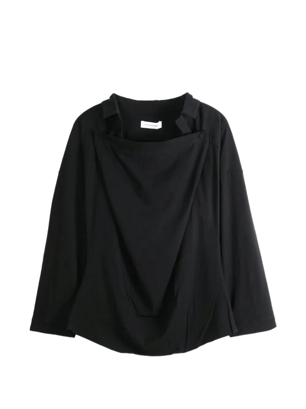 Kiko Kostadinov draped-panel long-sleeve shirt