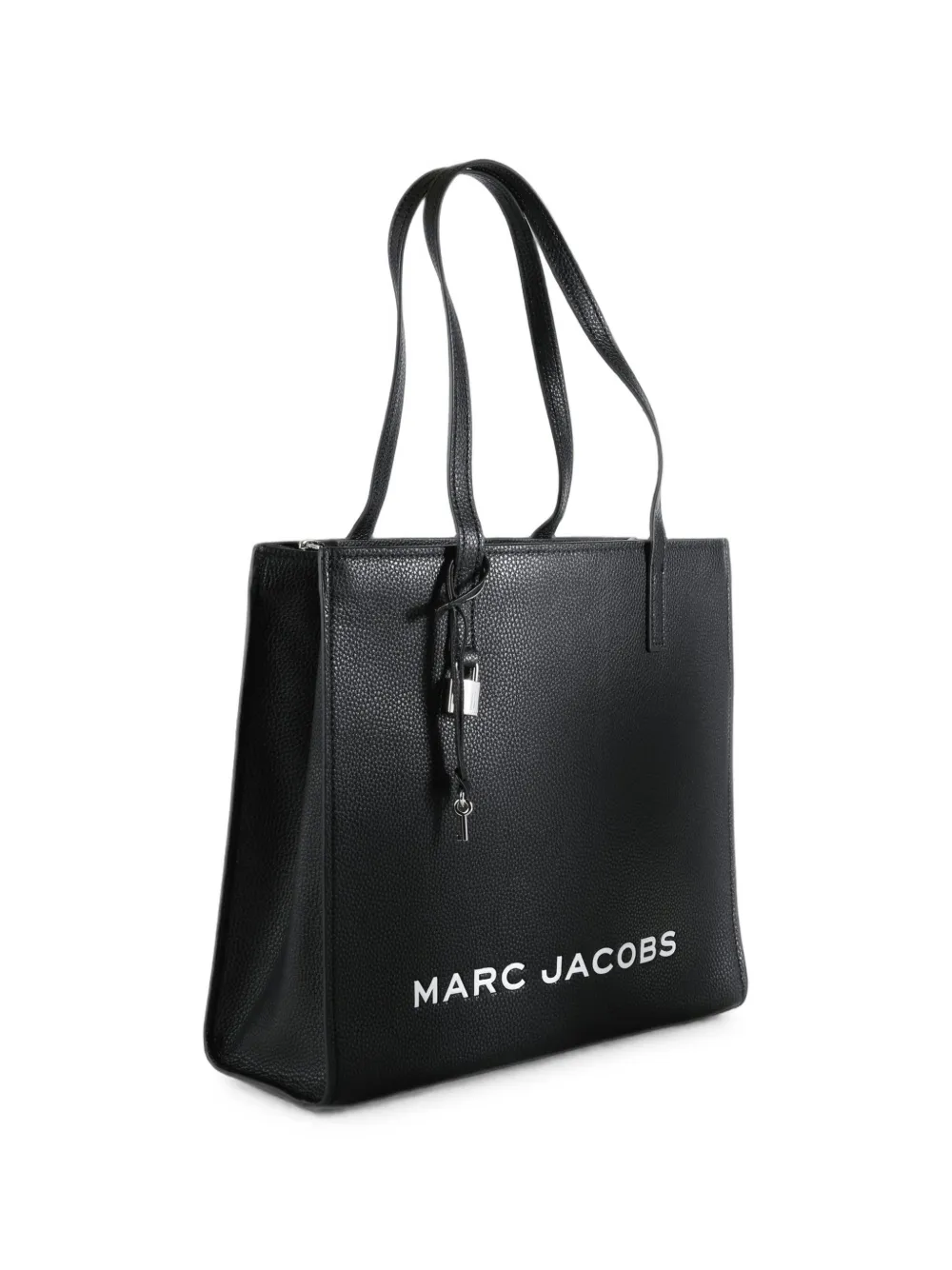 Marc Jacobs logo-print leather tote bag - Nero