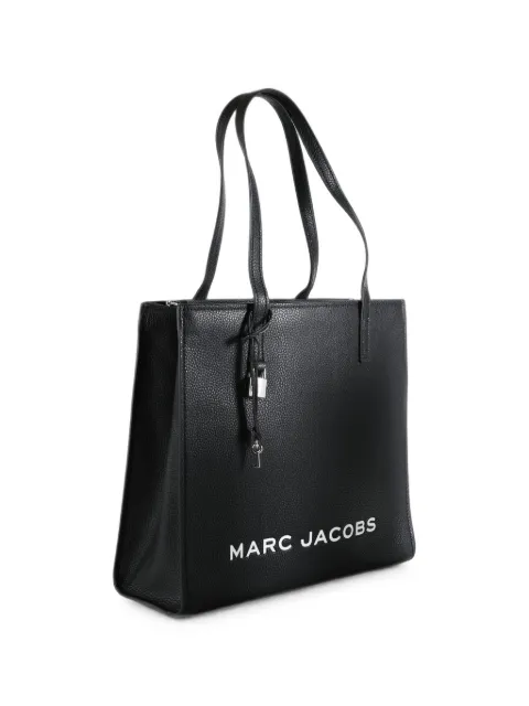 Marc Jacobs logo-print leather tote bag