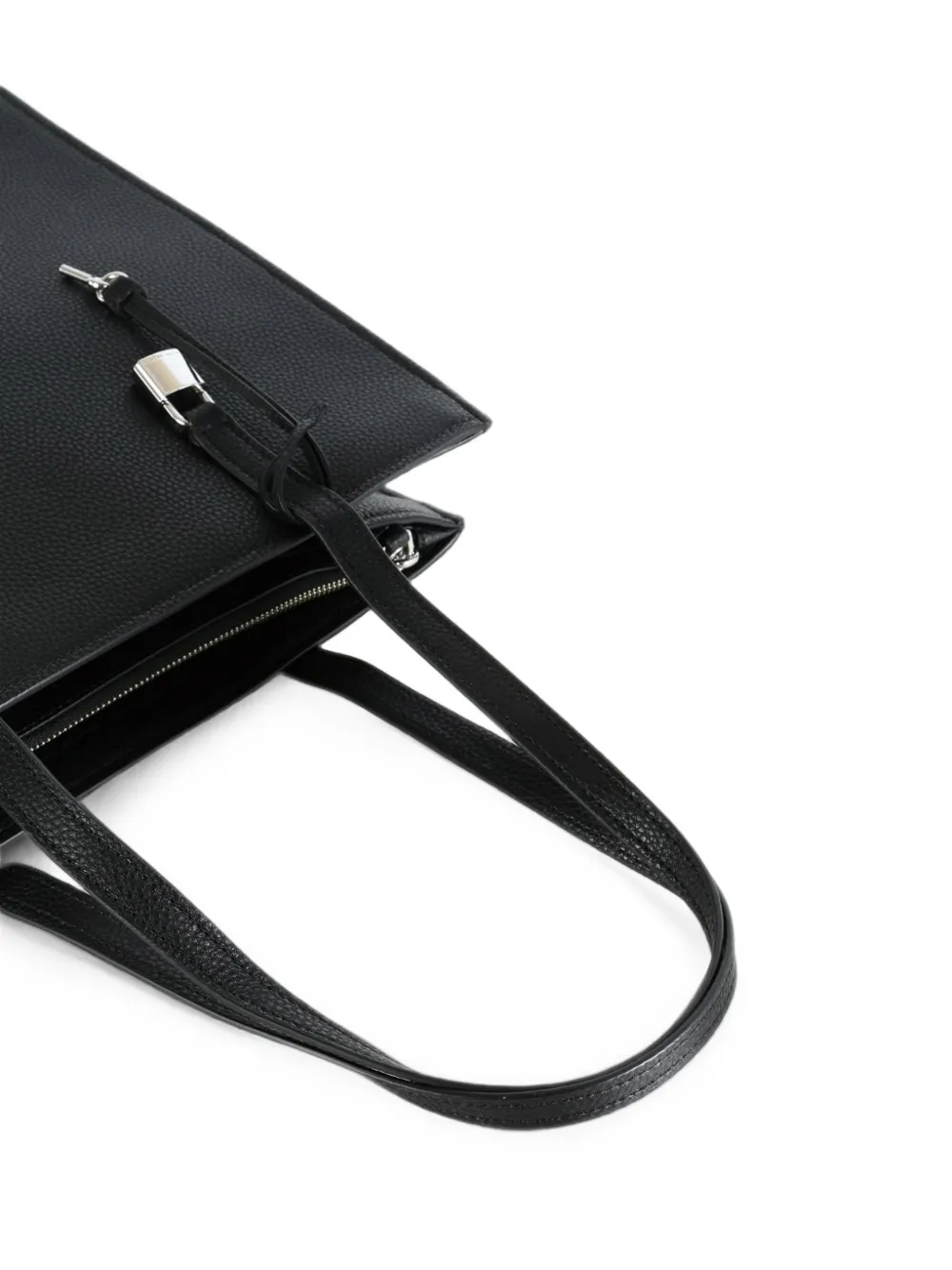 Marc Jacobs logo-print leather tote bag Zwart
