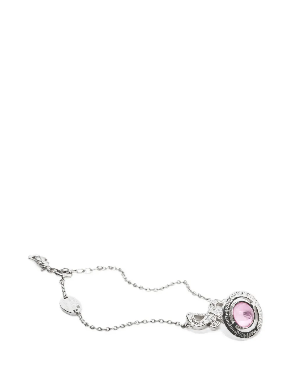 Vivienne Westwood Octavie bow-detail bracelet - Argento