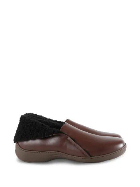 Kiko Kostadinov Iskar shearling-trim leather shoes
