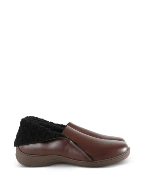Kiko Kostadinov Iskar shearling-trim leather shoes