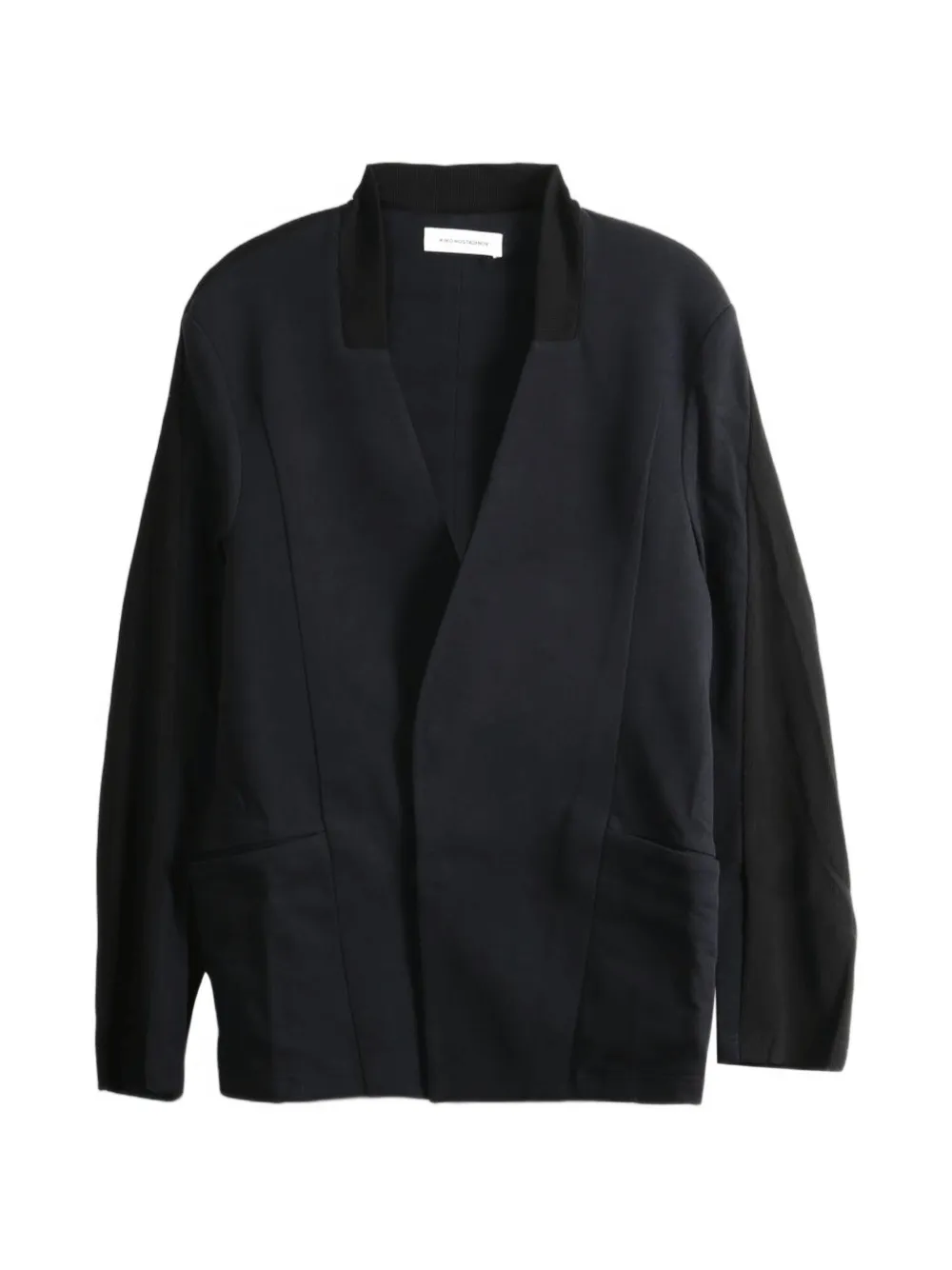 Kiko Kostadinov V-neck panelled jacket - Nero