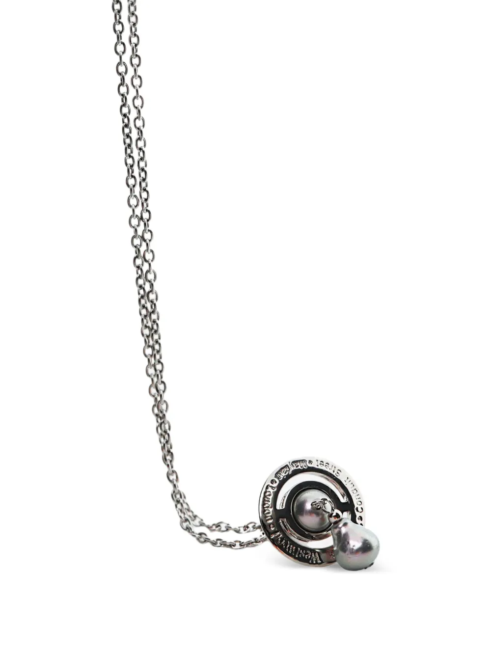 Vivienne Westwood Aleksa Faux-pearl Pendant Necklace in Silver, view 2