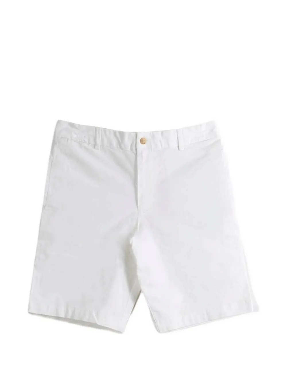 POLO RALPH LAUREN KIDS logo-embroidered chino shorts - Bianco