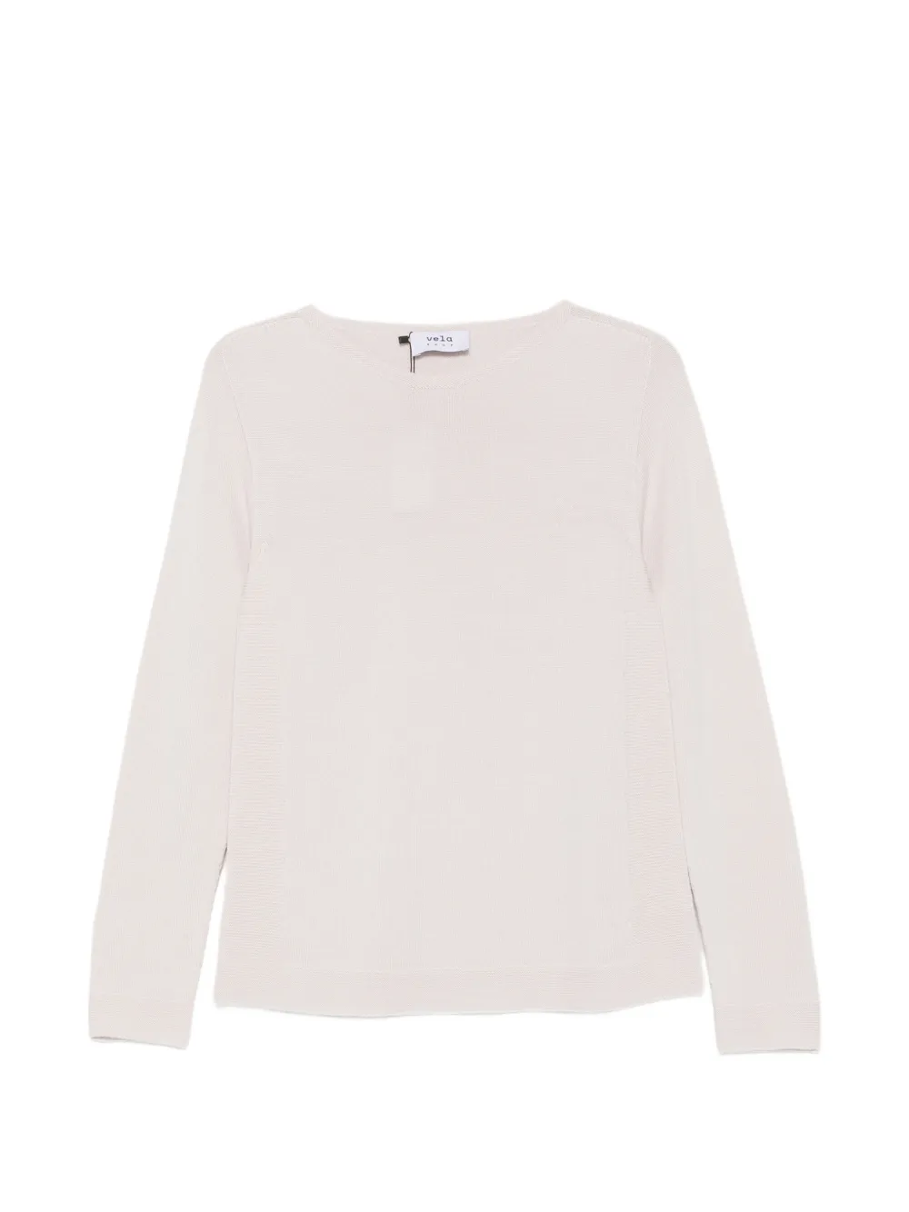 VELA SHOP fine-knit boat-neck sweater
