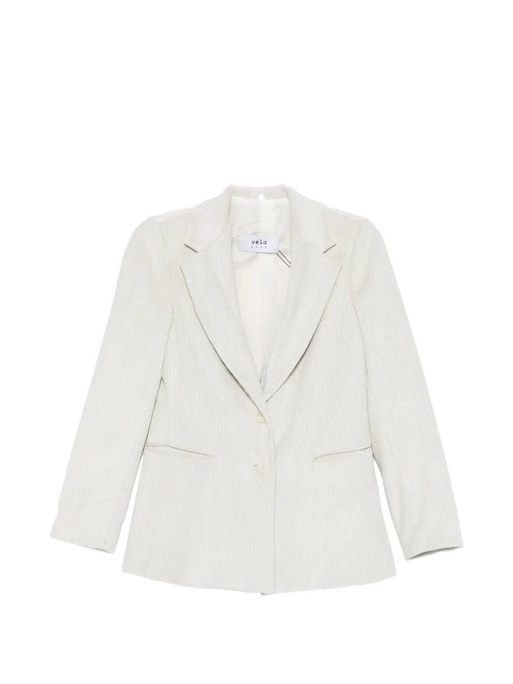 VELA SHOP corduroy-texture suit - Toni neutri