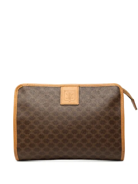 Celine Pre-Owned 1980-1990 Macadam Coated Canvas clutch bag