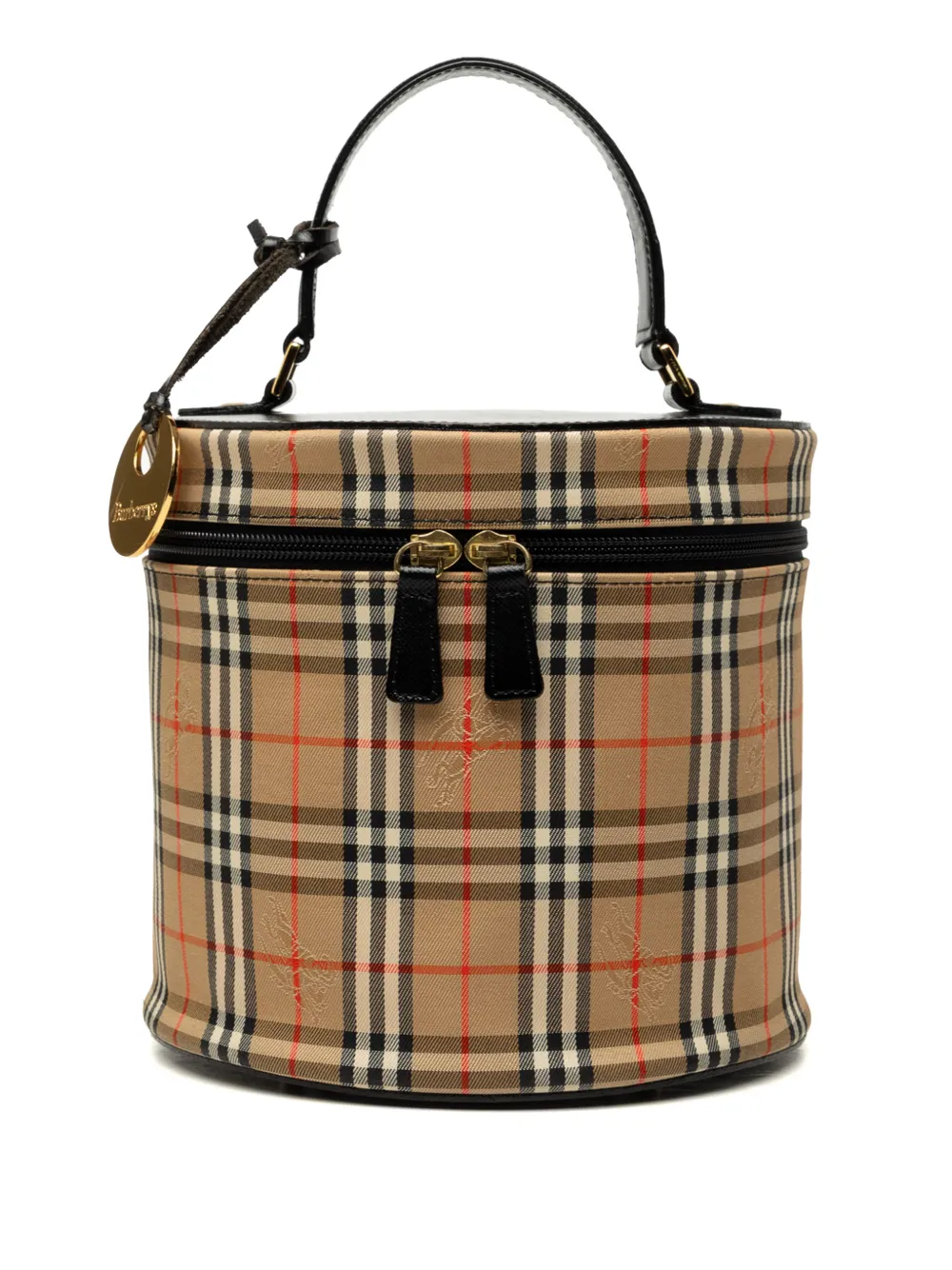 Burberry Pre-Owned Trousse in tela con motivo Haymarket Check 2000-2017 - Toni neutri