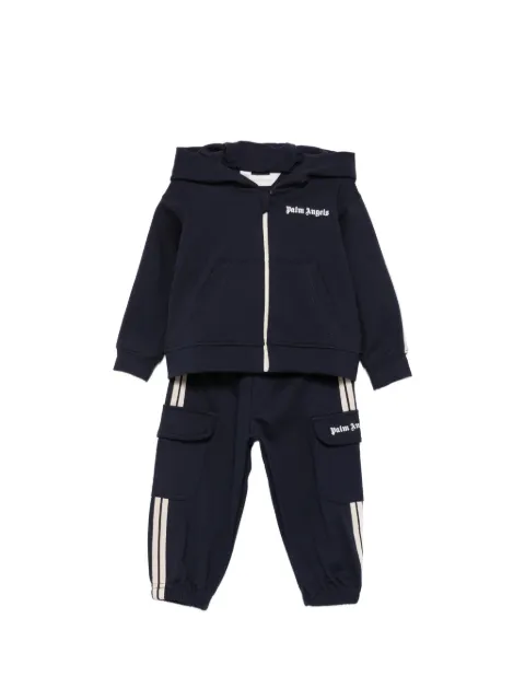 Palm Angels Kids logo-print side-stripe tracksuit