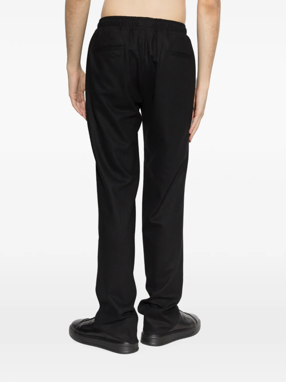 Kiton elasticated-waistband trousers Zwart