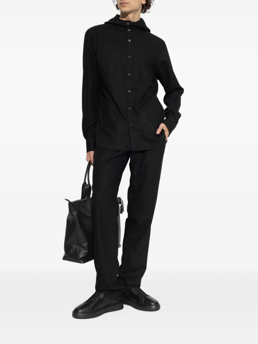 Kiton elasticated-waistband trousers Zwart
