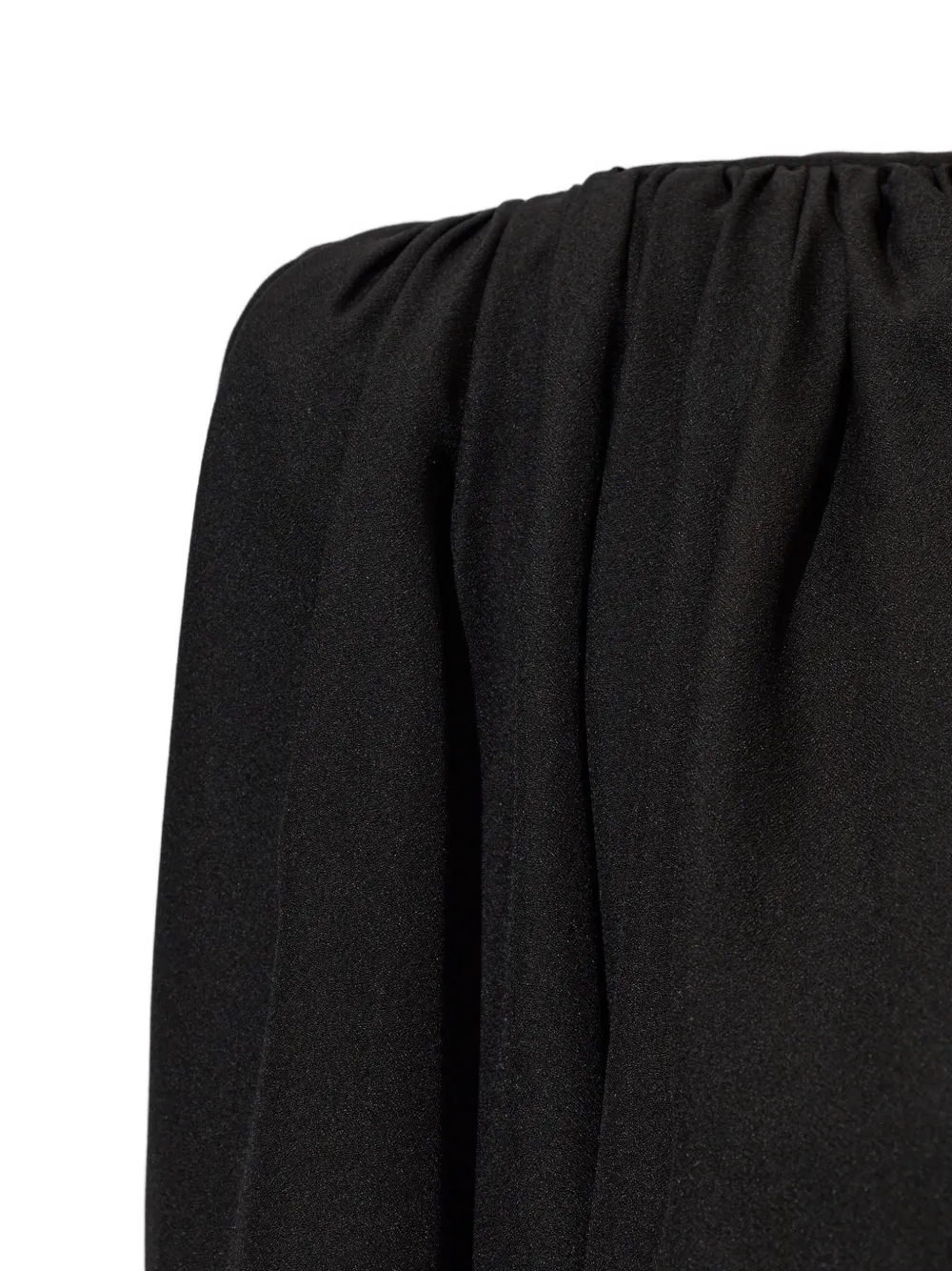 Valentino Garavani Gesmockt cropped vest Zwart
