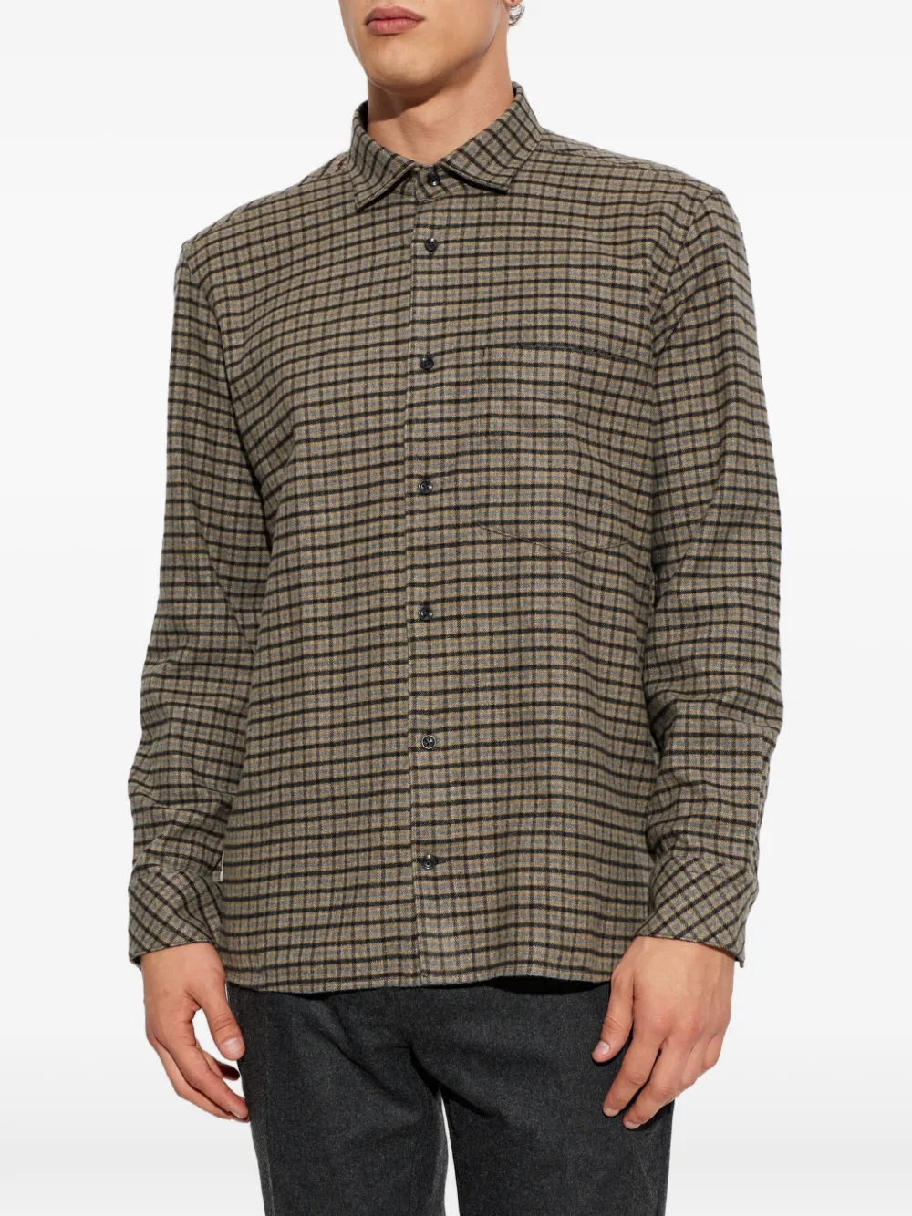 BOGNER Hardy Check-pattern Shirt in Neutrals, view 3