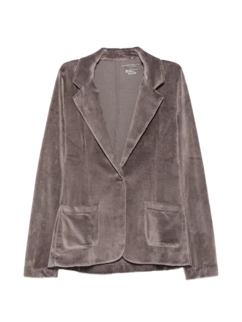 Majestic Filatures velvet-effect single-breasted jacket