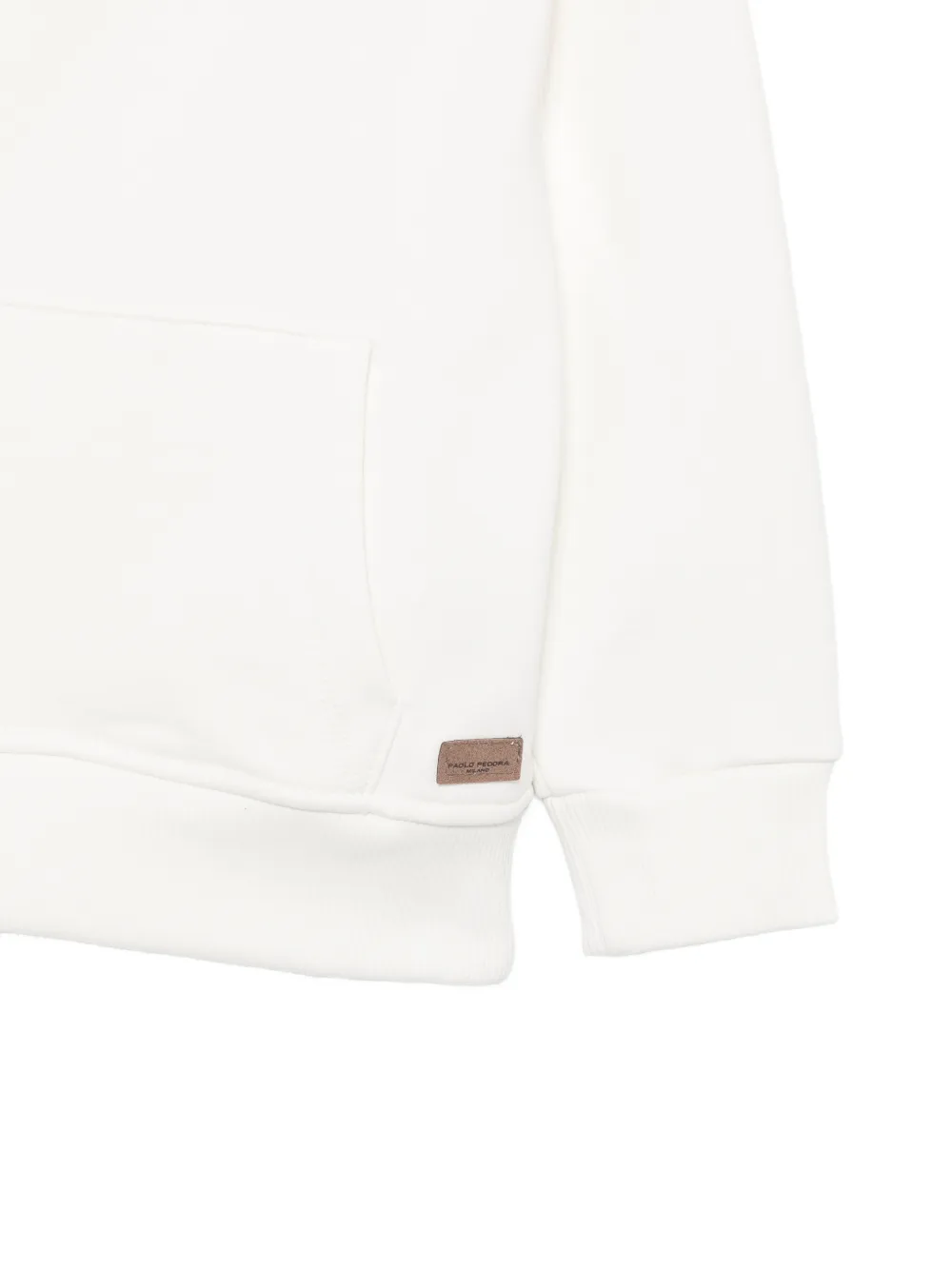 Paolo Pecora Kids Hoodie met logopatch Wit