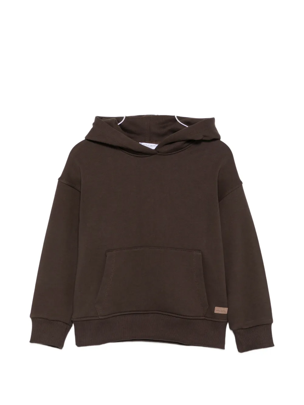 Paolo Pecora Kids logo-patch hoodie - Marrone