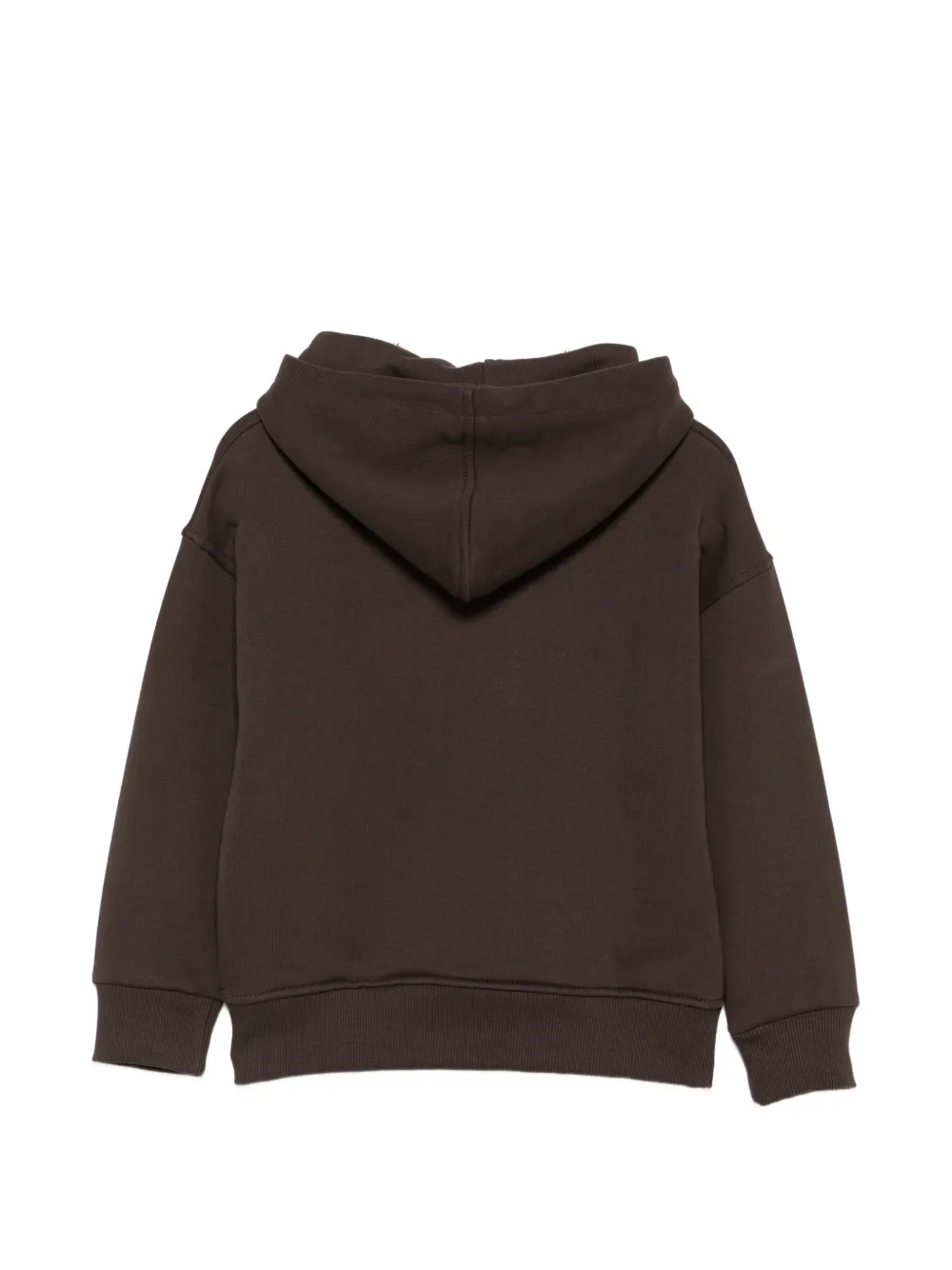 Paolo Pecora Kids Hoodie met logopatch Bruin