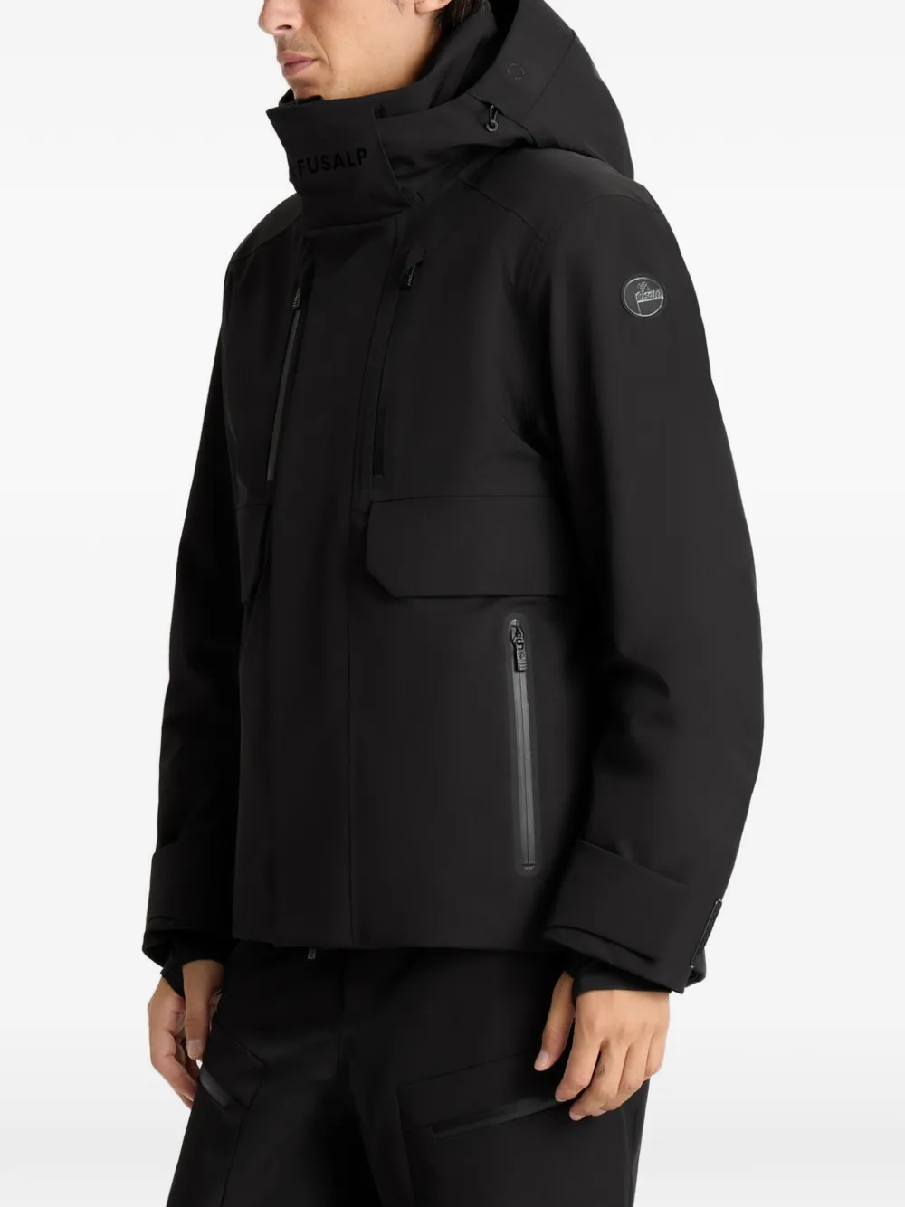Fusalp John ski-jack met capuchon Zwart