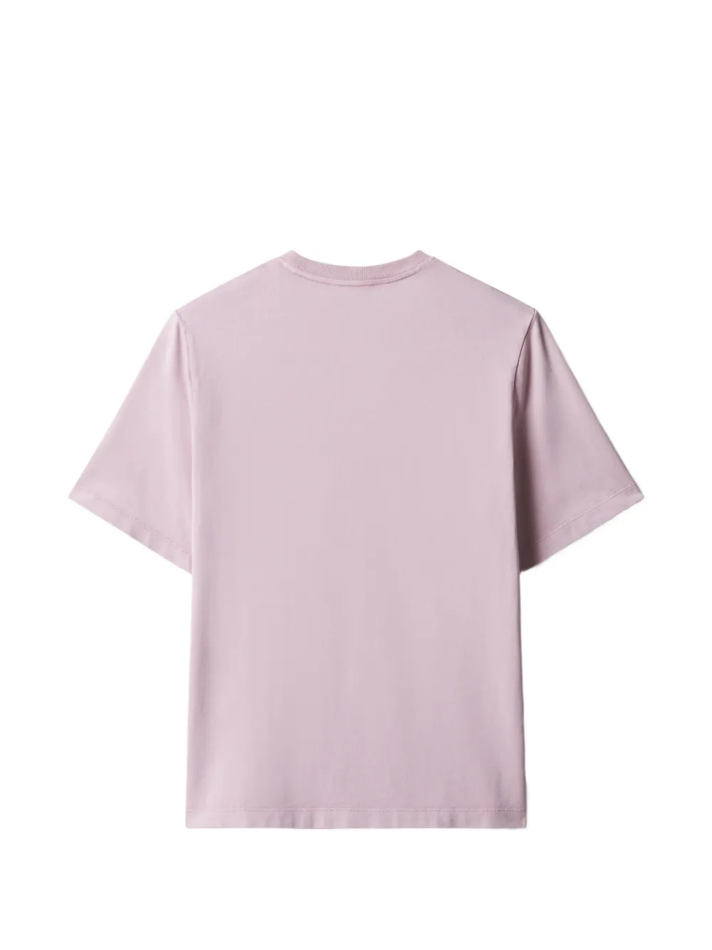 Maison Kitsuné Baby Fox T-shirt met logo-patch Roze