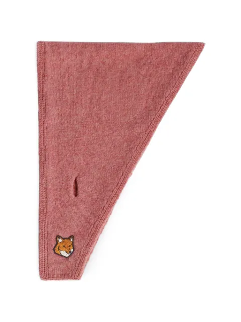 Maison Kitsuné Fox Head patch scarf