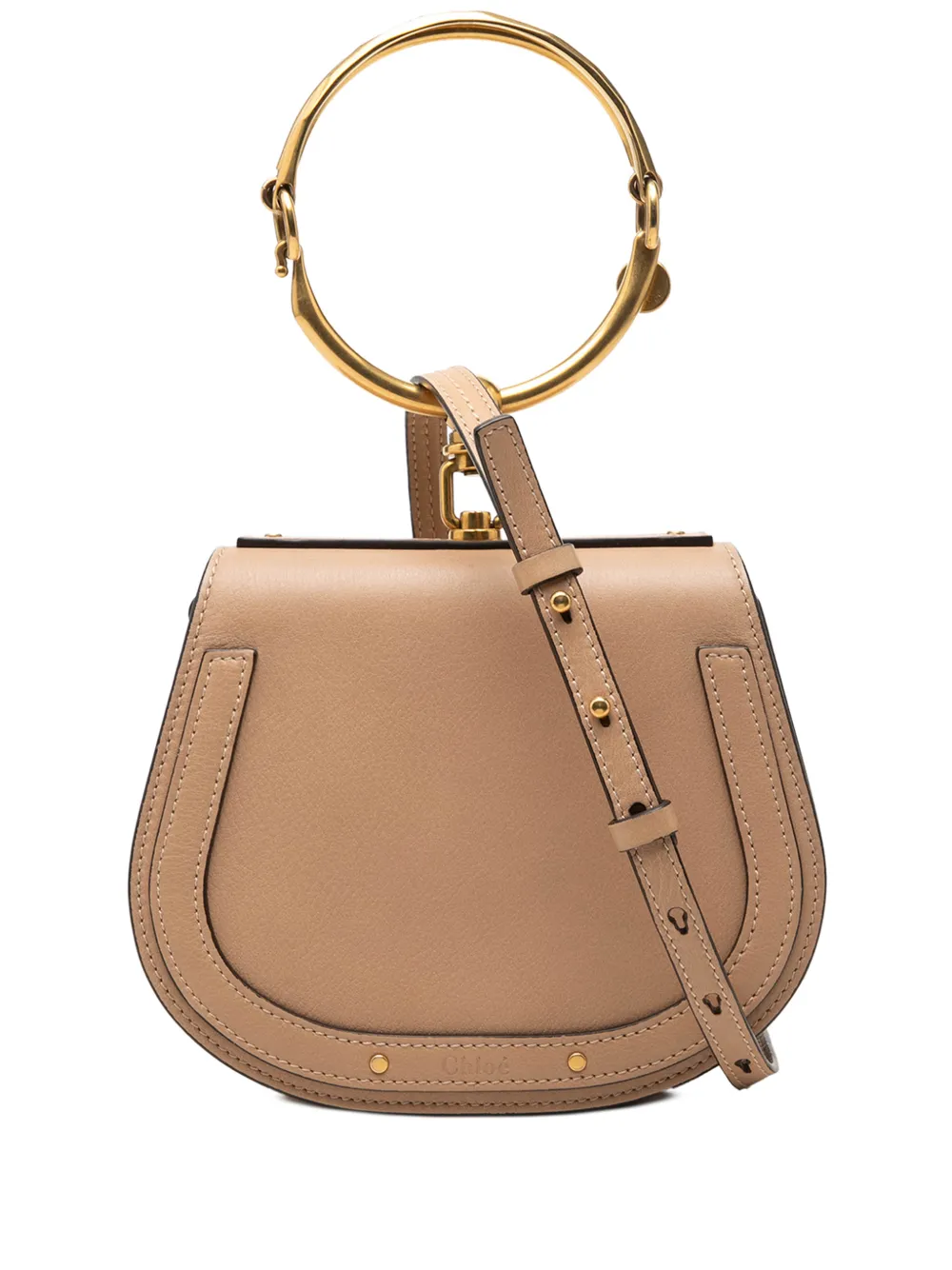 Chloé Pre-Owned 2017 kleine Leather Nile Bracelet Satchel-Tasche - Nude