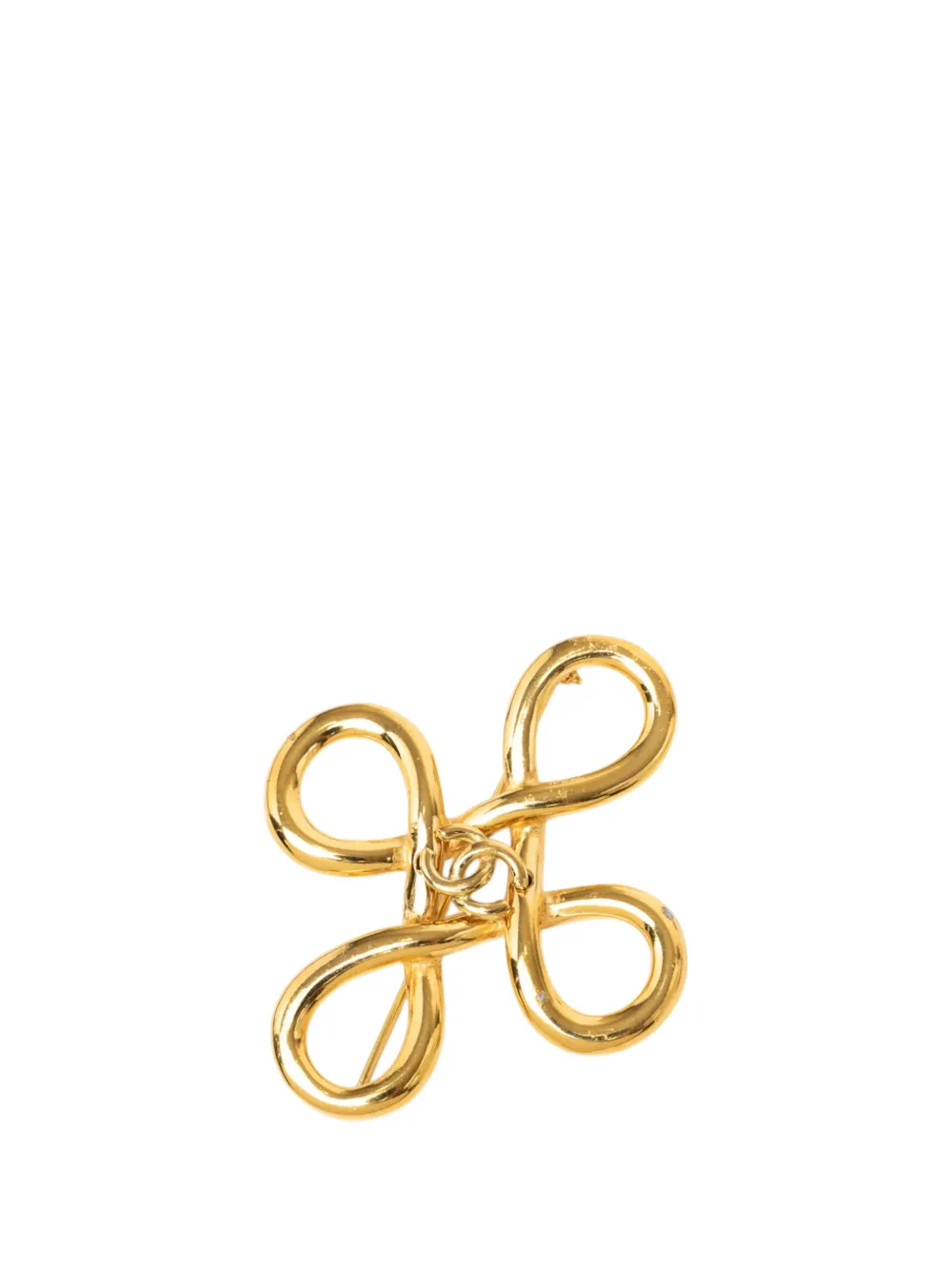 CHANEL Pre-Owned Spilla CC placcata oro 1950-1970