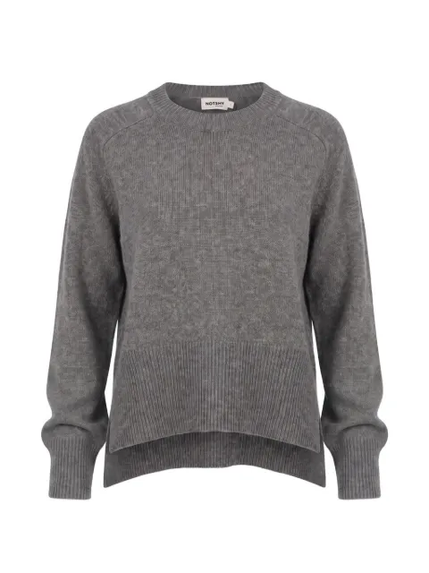 Not Shy ribbed-trim cashmere sweater