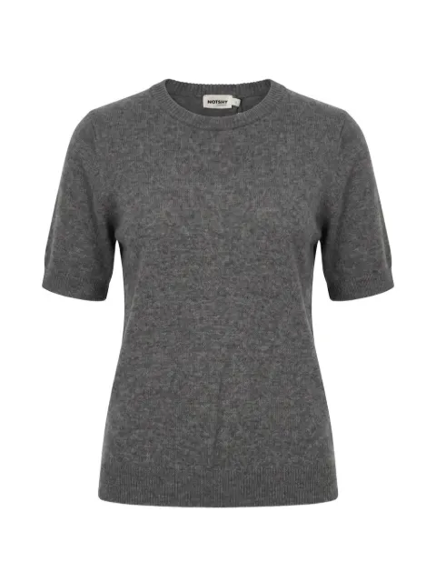 Not Shy short-sleeve cashmere sweater