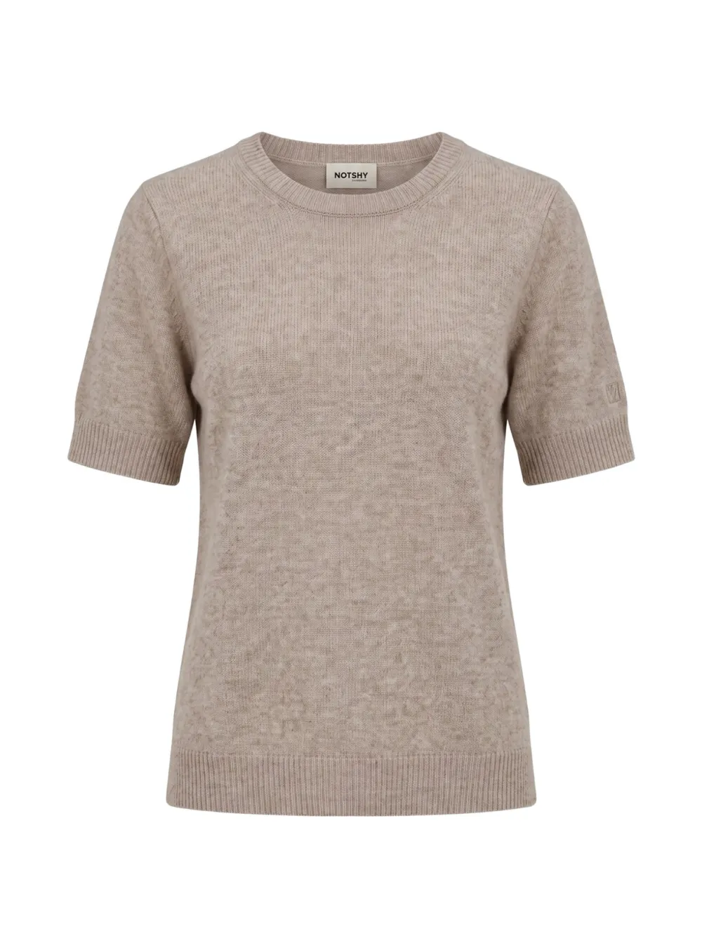 Not Shy short-sleeve cashmere sweater