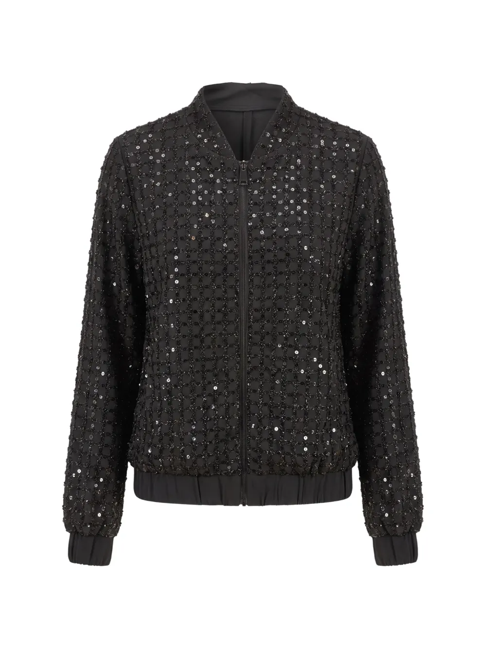 NISSA sequin-embellished jacket - Nero