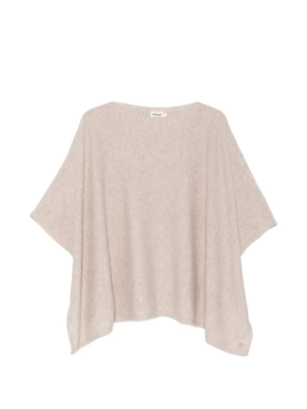 Not Shy Pamina Cashmere Poncho In Neutrals
