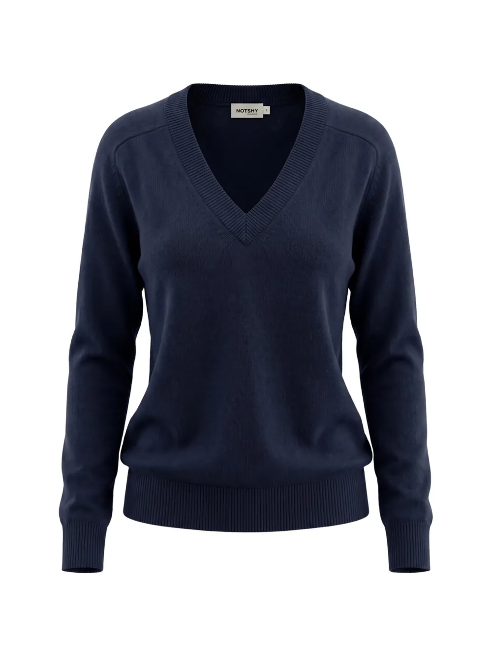 Not Shy V-neck Cashmere Sweater In Blue