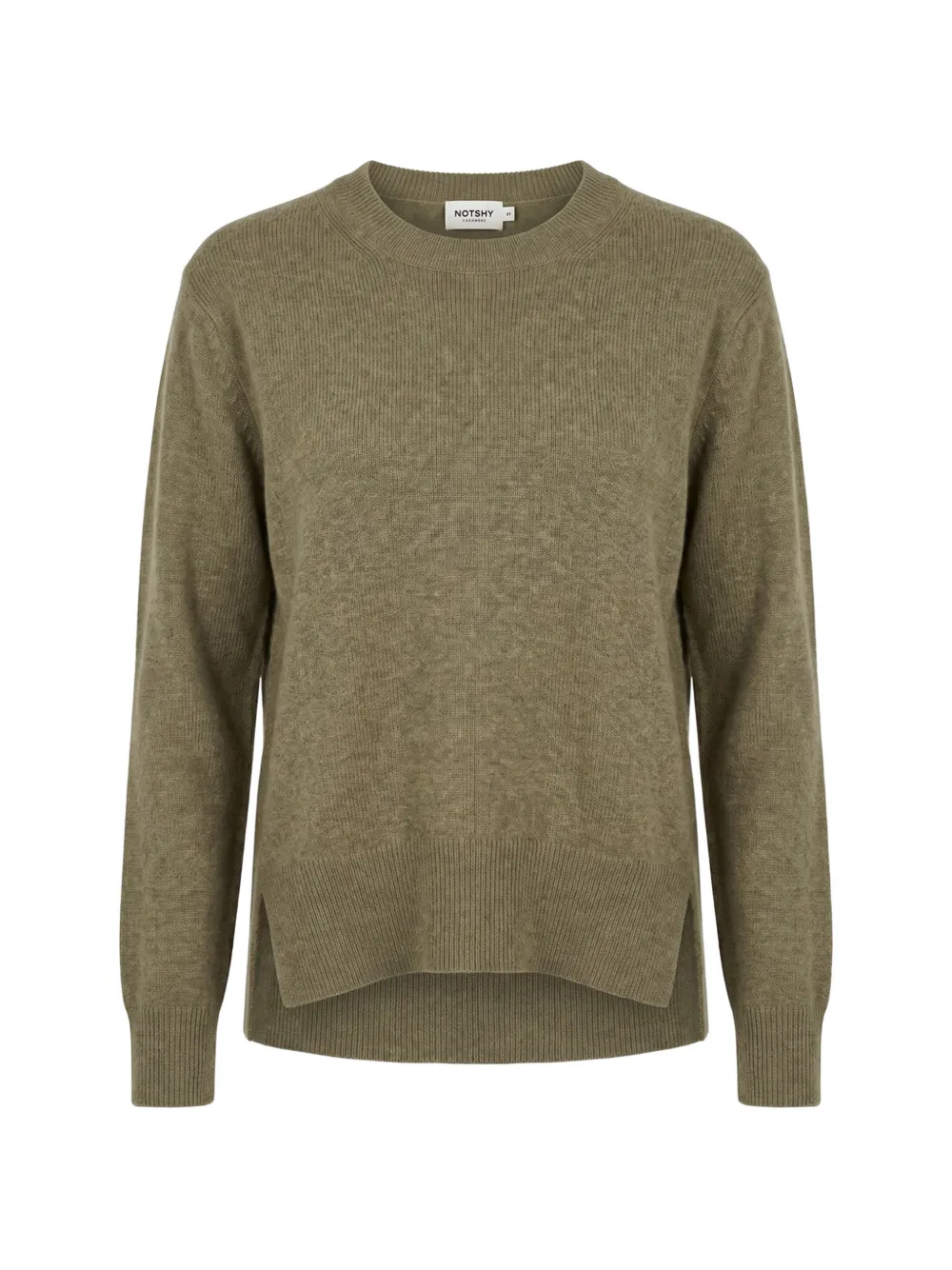 Not Shy side-slit cashmere sweater
