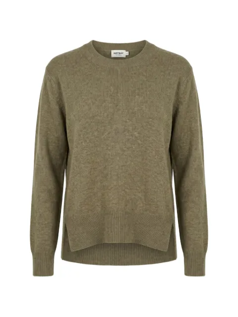 Not Shy side-slit cashmere sweater