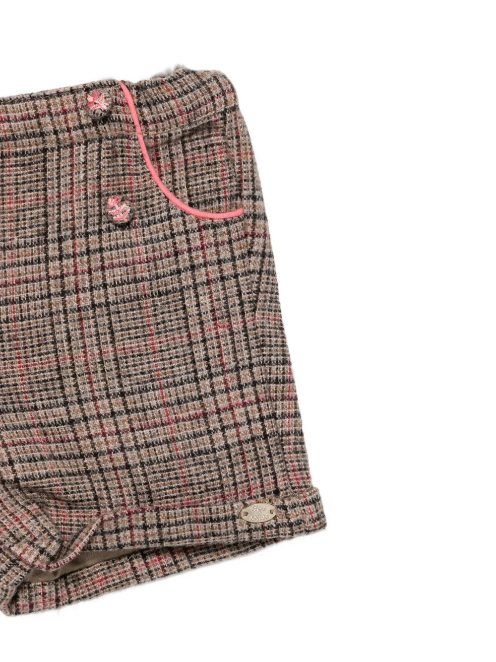 Tartine Et Chocolat Geruite shorts Bruin