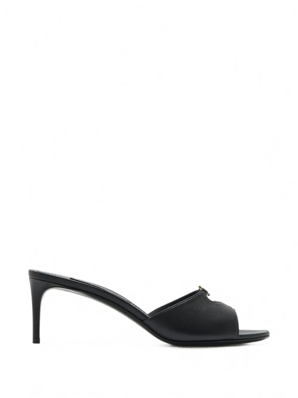 Dolce & Gabbana Dg Logo Cutout Mules In Black